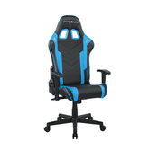 DXRacer Prince Series Gaming Chair with Ergonomic Headrest and Lumbar Support - Black / Blue